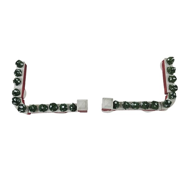 Lemax Dickensvale Porcelain Brick Wall Set of 6 1992 Christmas Village Decor - Picture 3 of 10